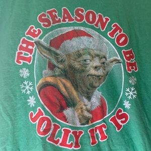 Star Wars Christmas t-shirt size large. Worn